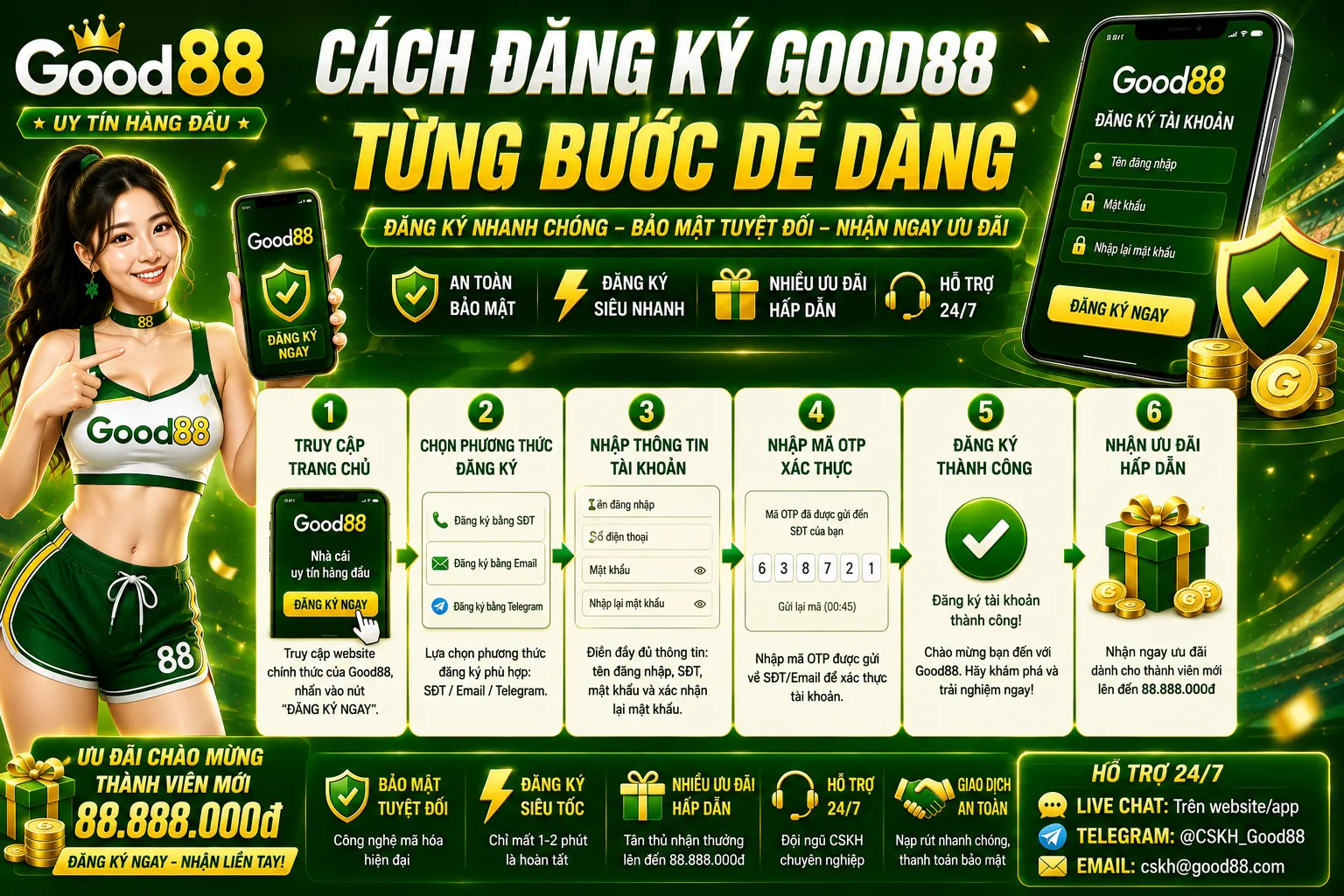 Cách đăng ký Good88 từng bước