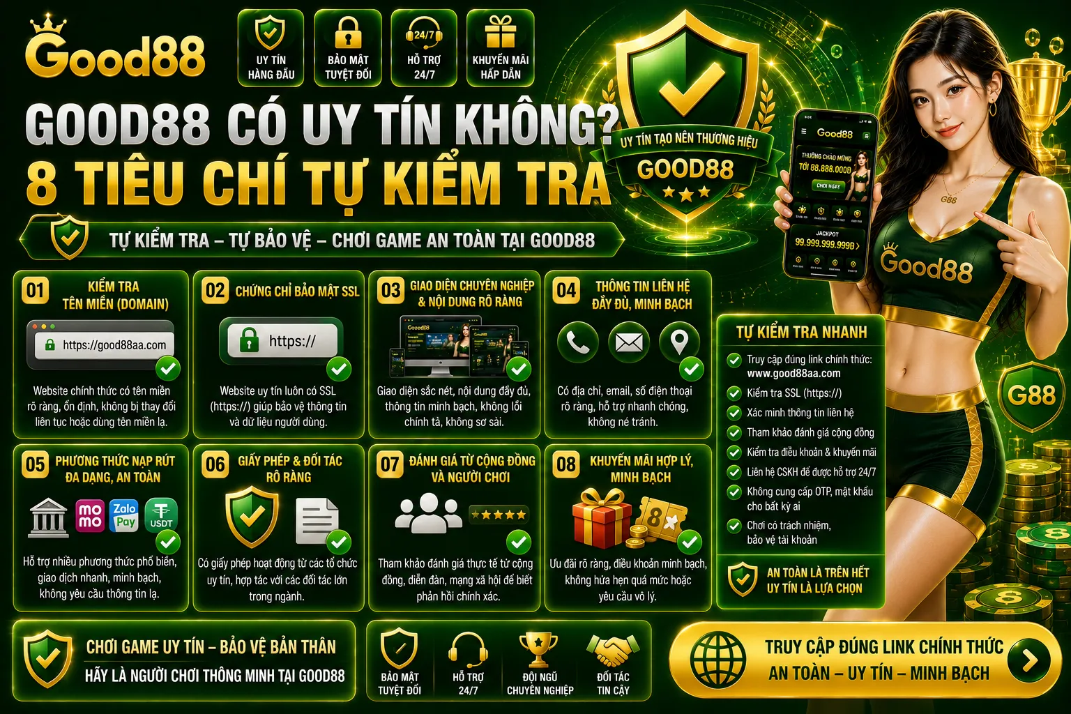 Good88 Có Uy Tín Không? 8 Tiêu Chí Tự Kiểm Tra