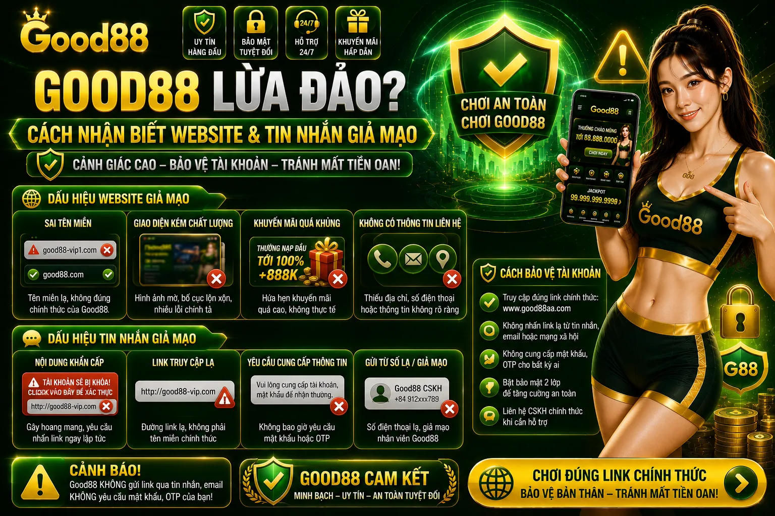 Good88 Lừa Đảo? Cách Nhận Biết Website Và Tin Nhắn Giả Mạo