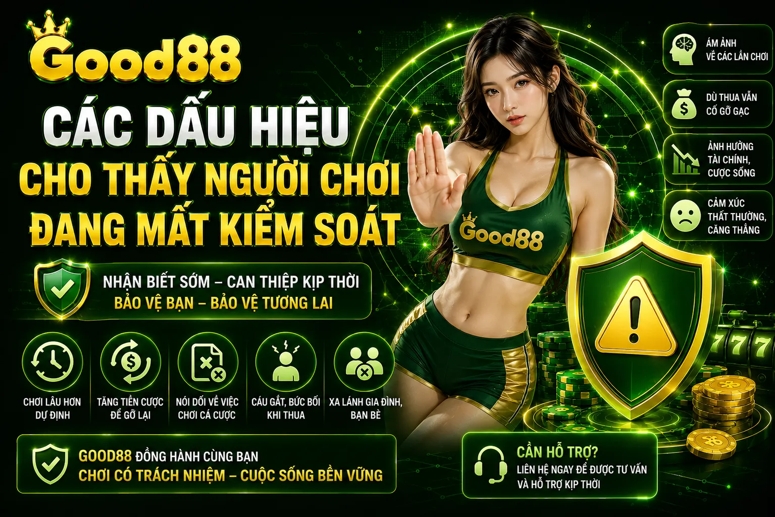 Chơi Có Trách Nhiệm Tại Good88: Kiểm Soát Ngân Sách 2 Các dấu hiệu cho thấy người chơi đang mất kiểm soát