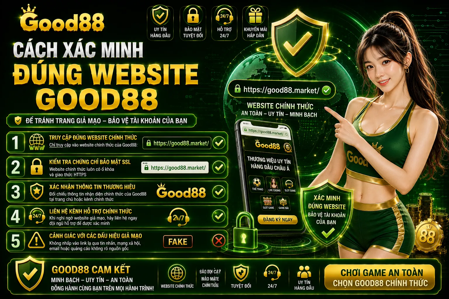 Giới Thiệu Good88 – Thông Tin Và Định Hướng Thương Hiệu 2 Cách xác minh đúng website Good88
