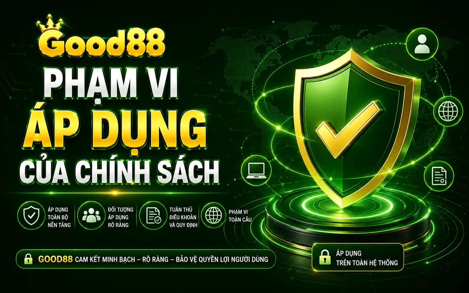 Chính Sách Bảo Mật Good88 – Cách Thu Thập Và Bảo Vệ Dữ Liệu 1 Phạm vi áp dụng của chính sách