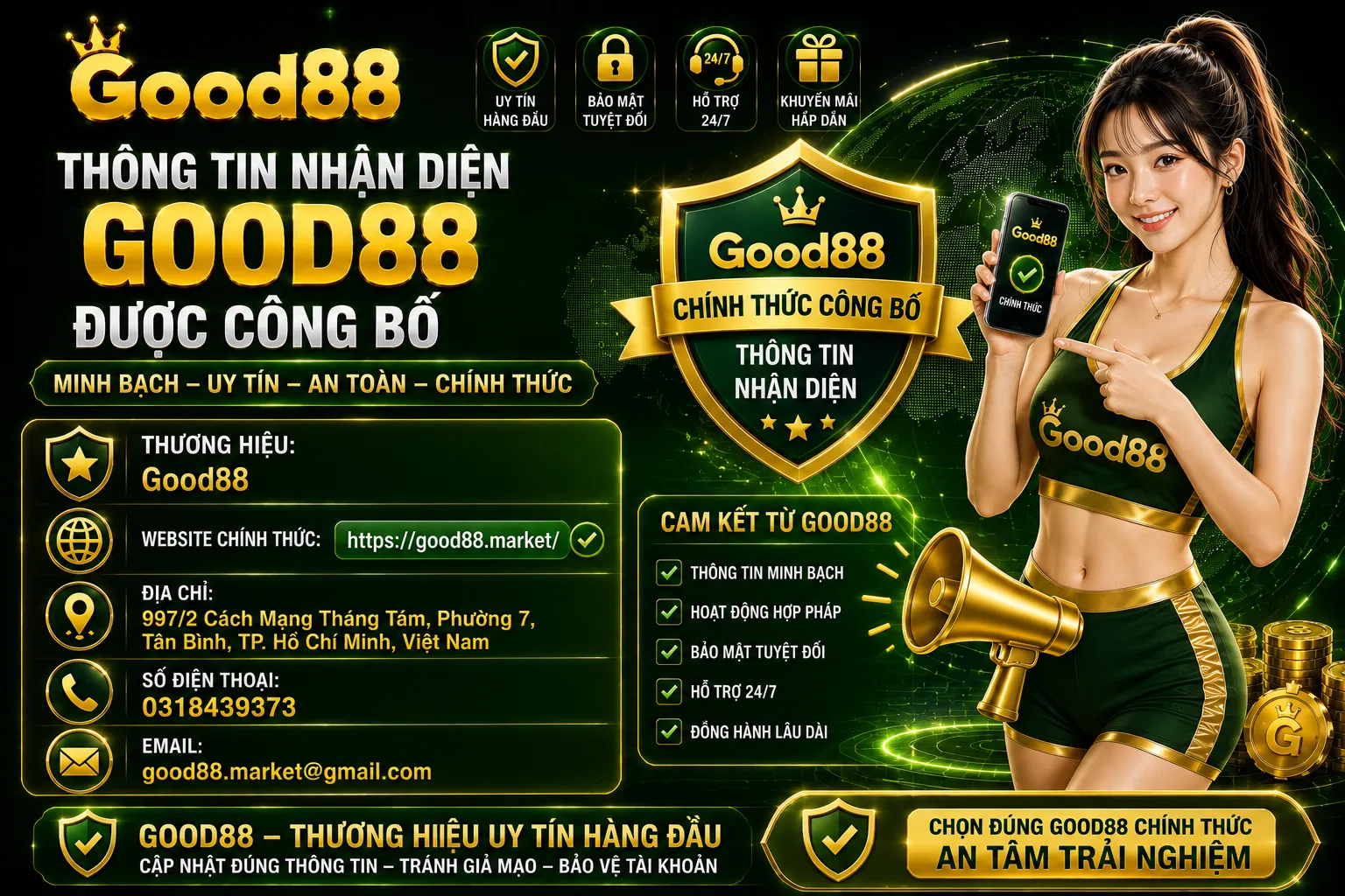 Thông tin nhận diện Good88 được công bố